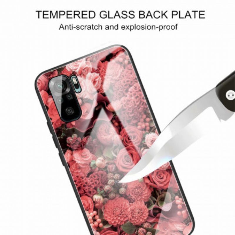 Θήκη Xiaomi Redmi Note 10 / 10S Rose Flowers Tempered Glass